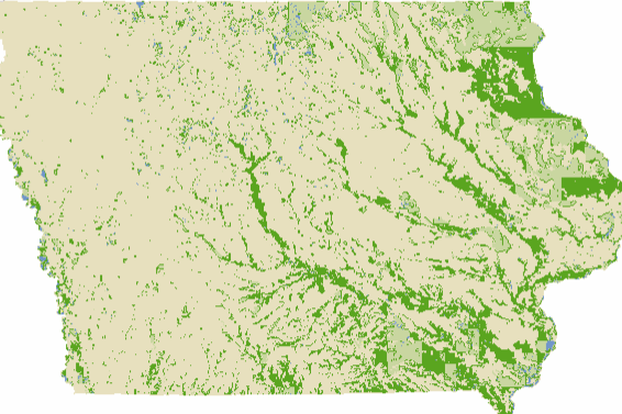 Iowa - 1836-1859 General Land Office Vegetation