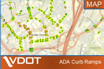 VDOT ADA Curb Ramp Condition Map