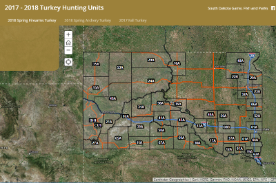South Dakota Hunting Maps State of South Dakota   GFP Map Gallery