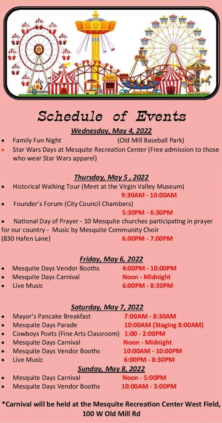 Mesquite Days Events