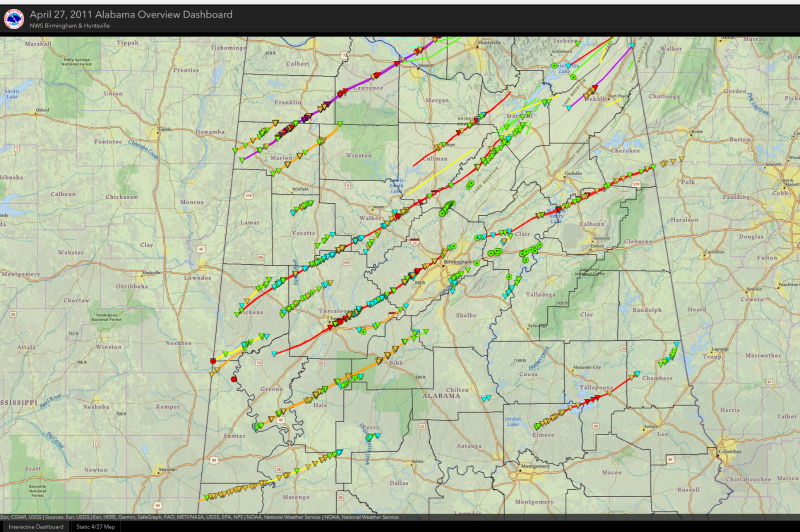 April 27, 2011 in Alabama - GIS Data