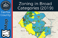 Fairfax County Zoning Map Zoning In Broad Categories (2019) - Overview