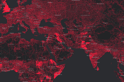 roads in the world map