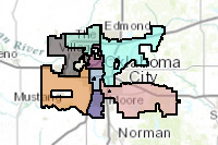 Enid Ok Ward Map Oklahoma City Ward Boundaries - Overview