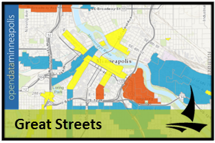 Map of Minneapolis, Minnesota - GIS Geography