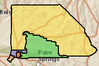 Map Of San Bernardino County San Bernardino County Supervisor Districts - Overview