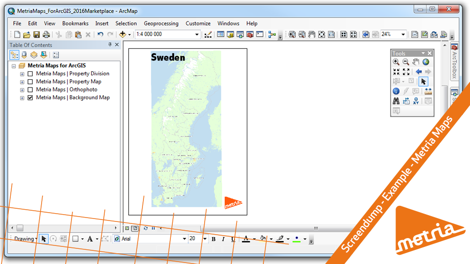 Metriamapsbakgrund Arcgis Marketplace Listing